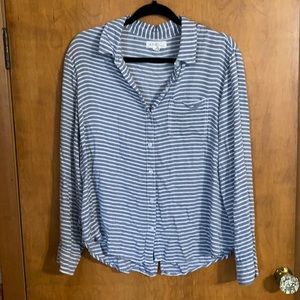 ALC At Last Classics Chambray Stripe Button Down
